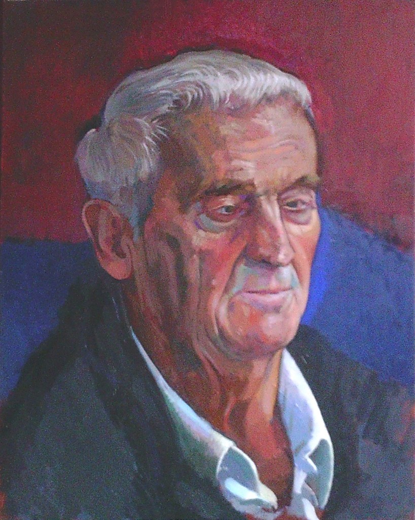 oil painting of Ray by alan dedman