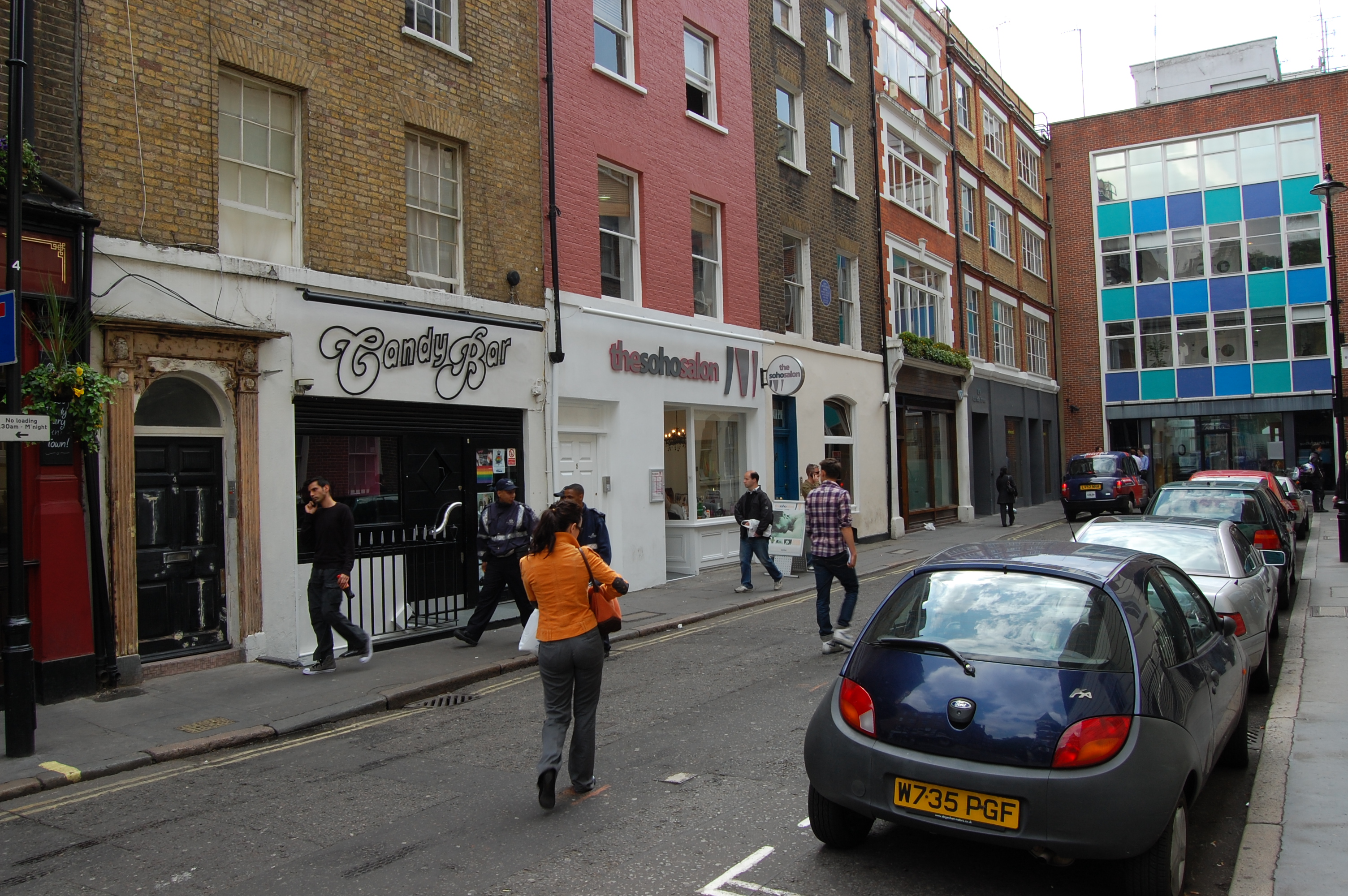 pic of Carlisle street where the Dolls House was soho