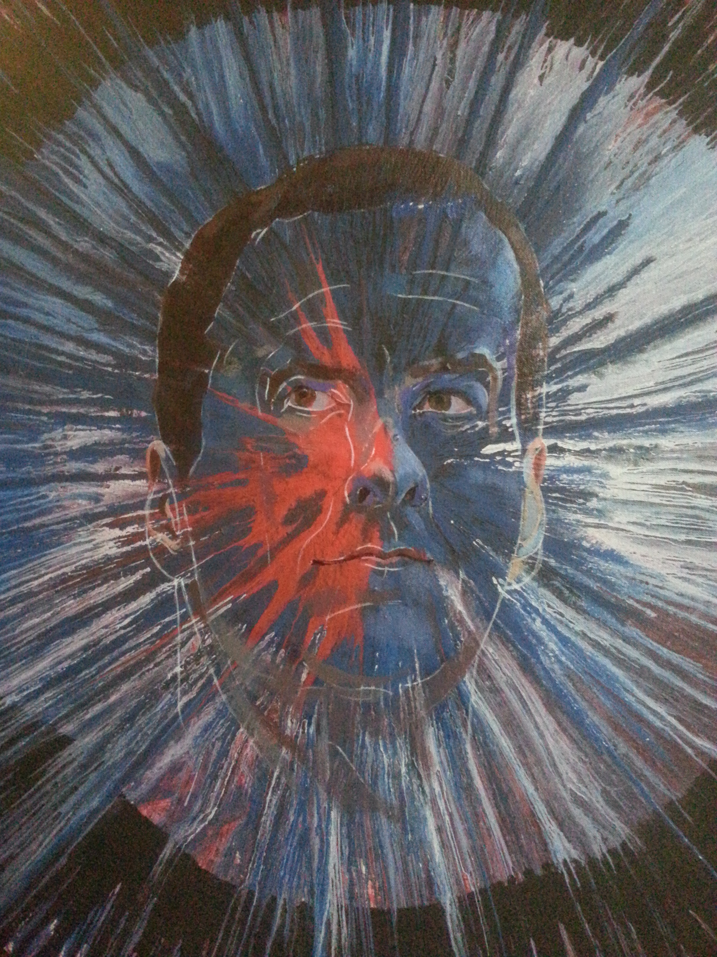 catalogue spin painting of chancellor george osborne by alan dedman
