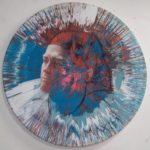 photo of spin painting of color portrait of Maxim by alan dedman