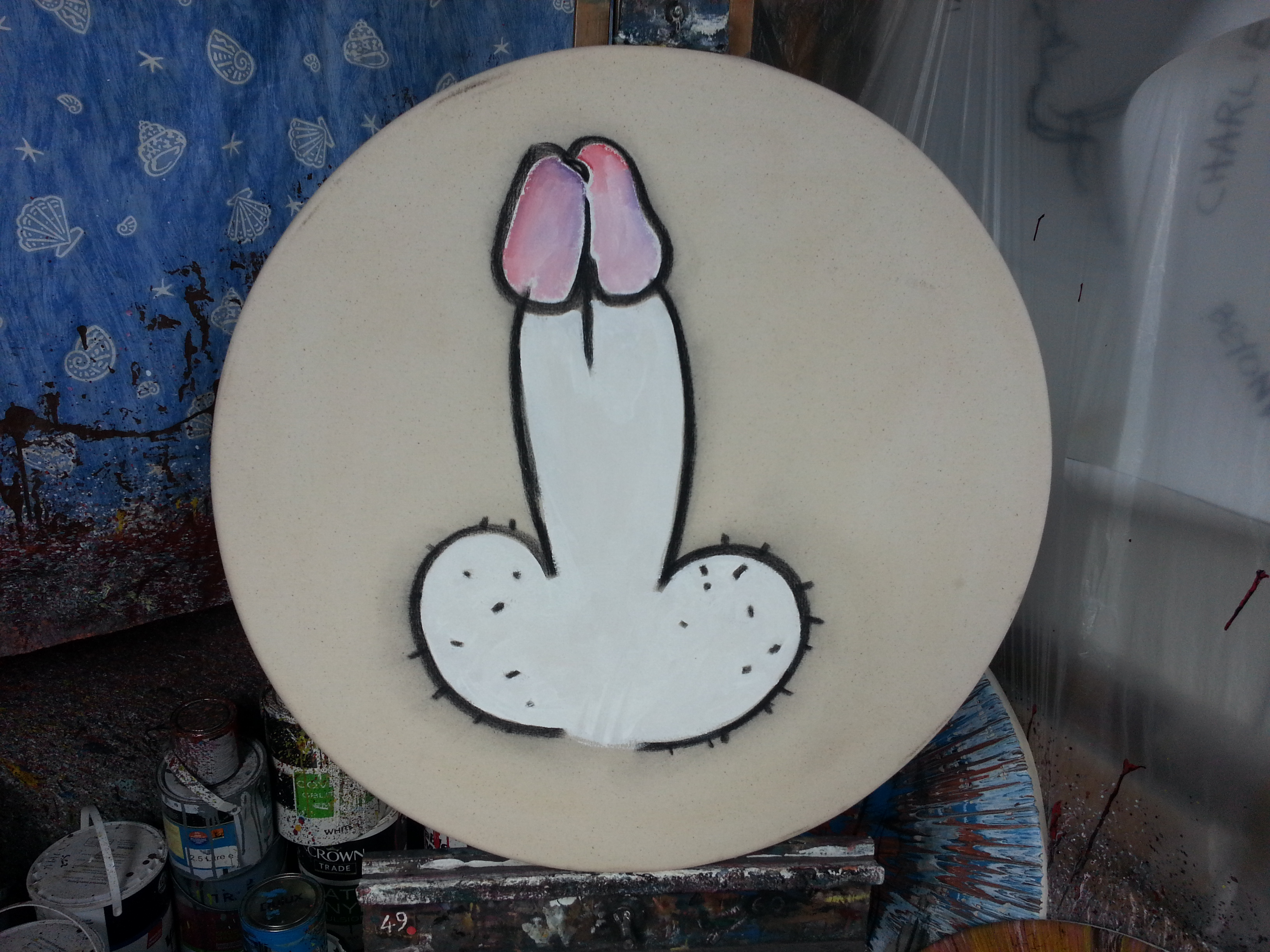 beautiful penis [painting by alan dedman