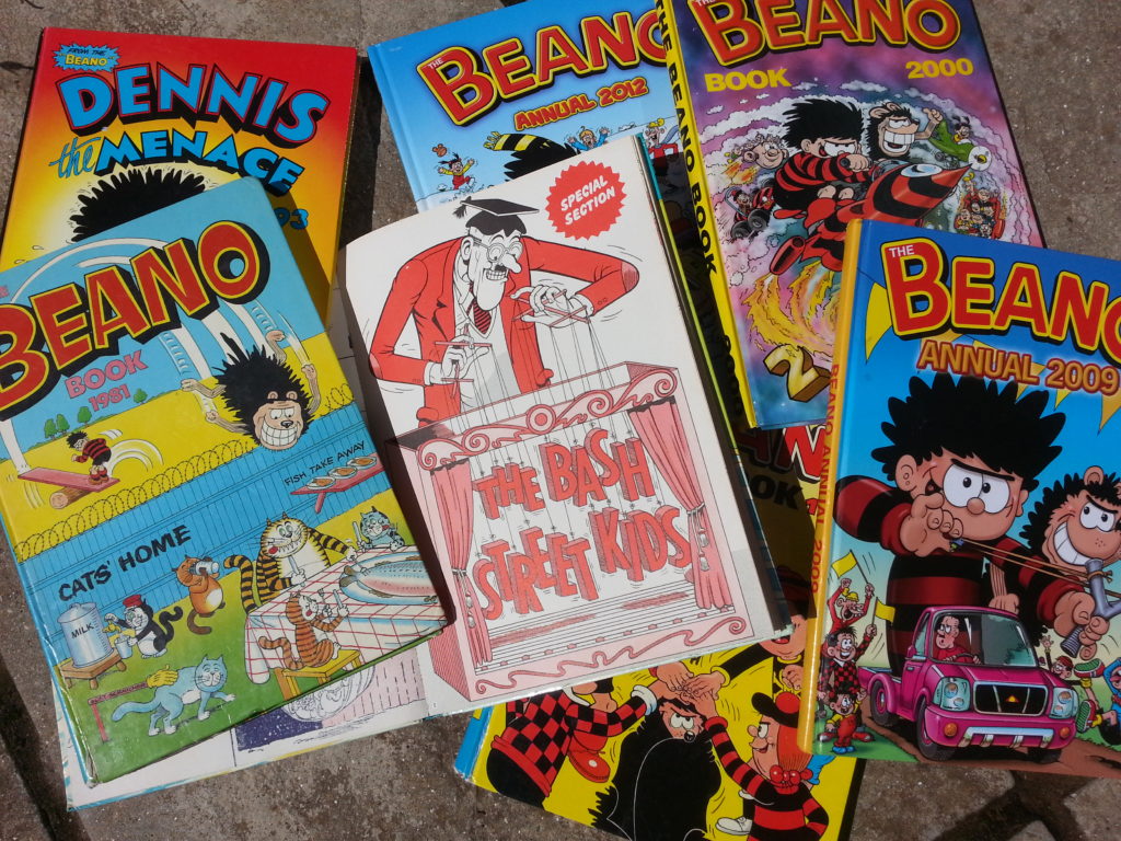 Pictures of the Beano as read by DC Mace  Alan Dedman