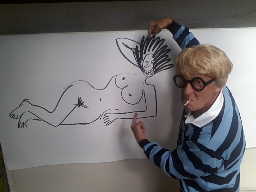 David Cockney draws the nude alan dedman