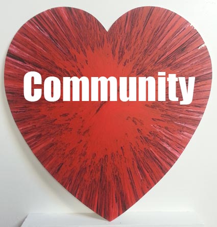 Alan Dedman red heart community