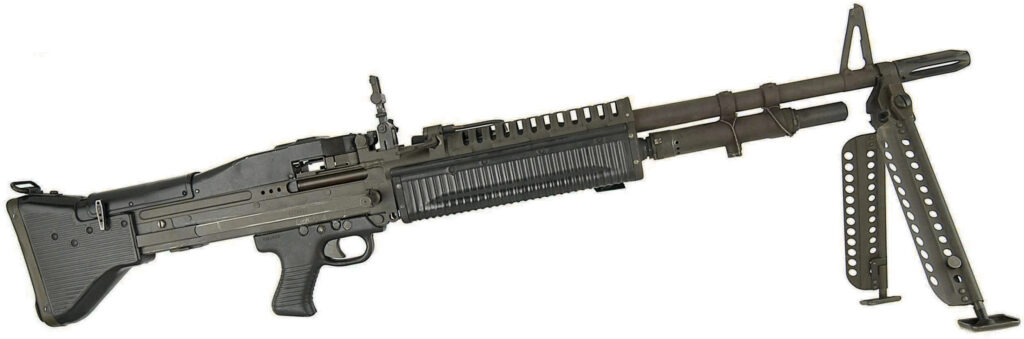 Alan Dedman M60 gun